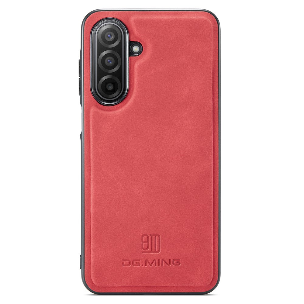 DG.MING For Samsung Galaxy A17 5G  /  4G Case PU Leather Covered PC + TPU Hybrid Phone Shell