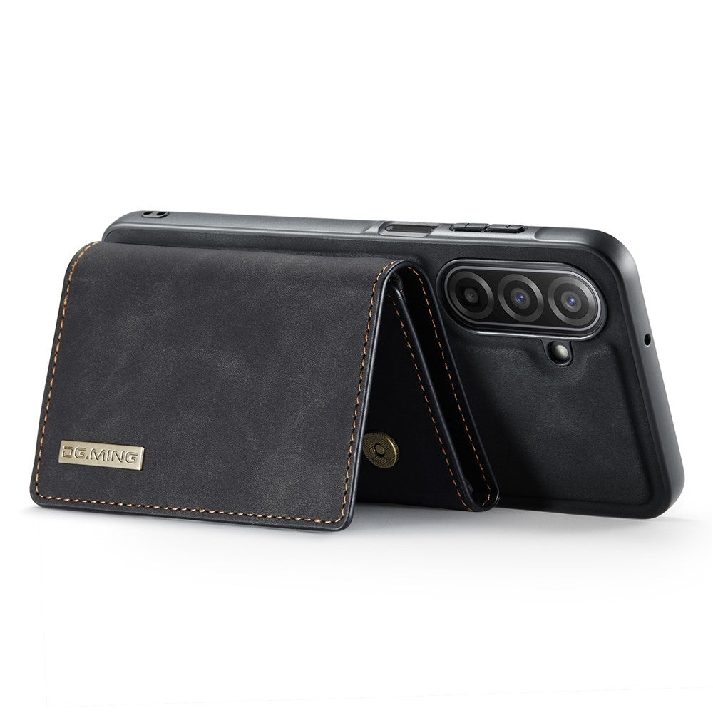 DG.MING M1 Series for Samsung Galaxy A17 5G  /  4G Case Kickstand PU Phone Cover with Detachable Wallet