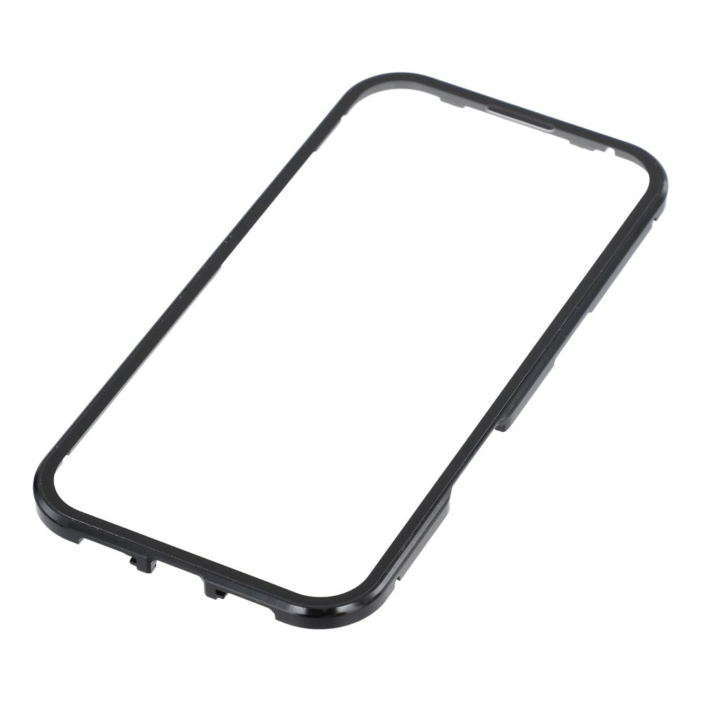 For iPhone 17 Case Ultra Clear Double-Sided Tempered Glass + Magnetic Metal Frame Phone Cover