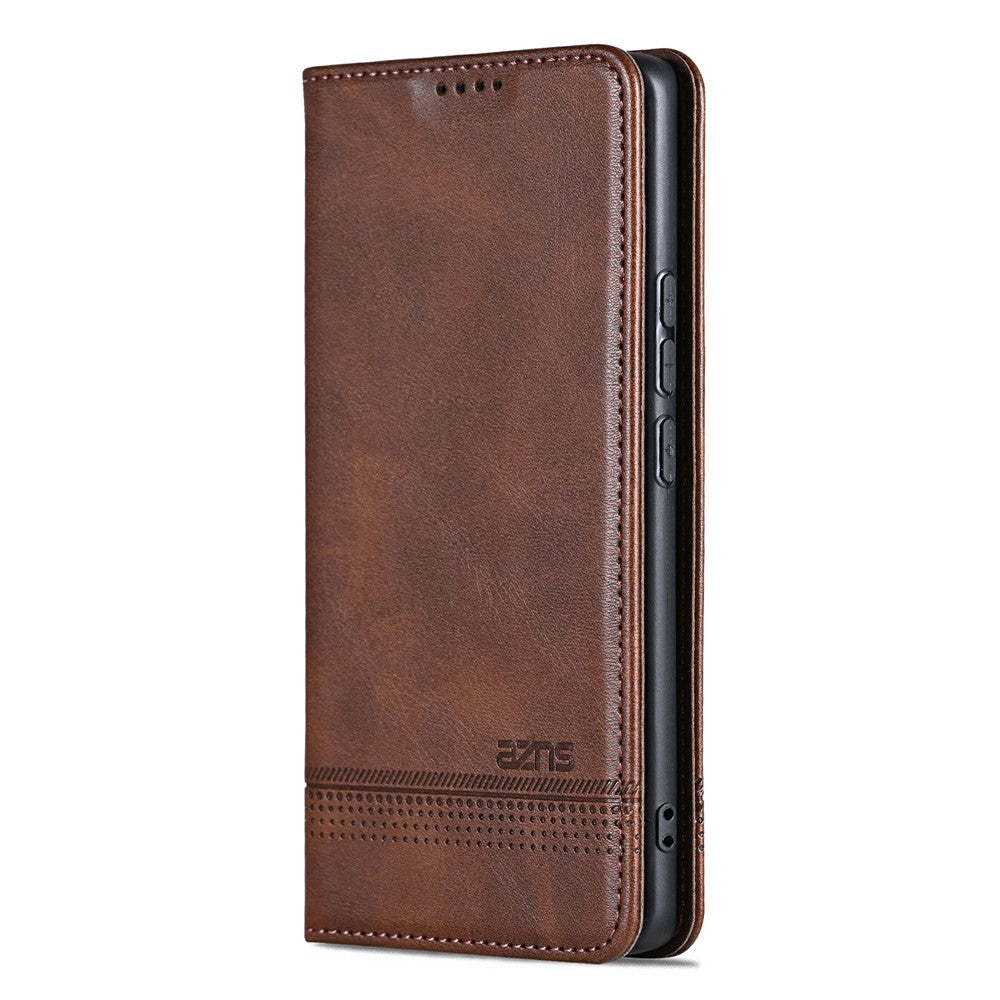 AZNS For vivo X300 5G Case Cowhide Texture PU Leather Wallet Phone Cover