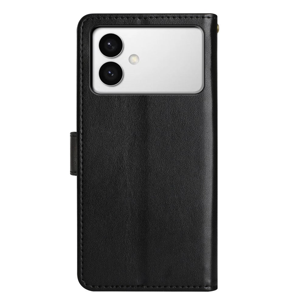 For Samsung Galaxy S26 Edge Leather Wallet Case Butterfly Flower Imprinted Phone Cover with Strap