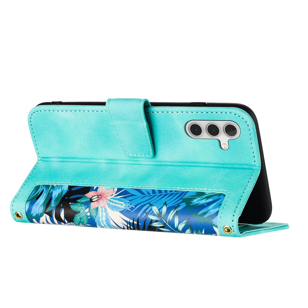 For Samsung Galaxy S26 / S26 Pro Case PU Leather Floral Phone Cover with Card Slots