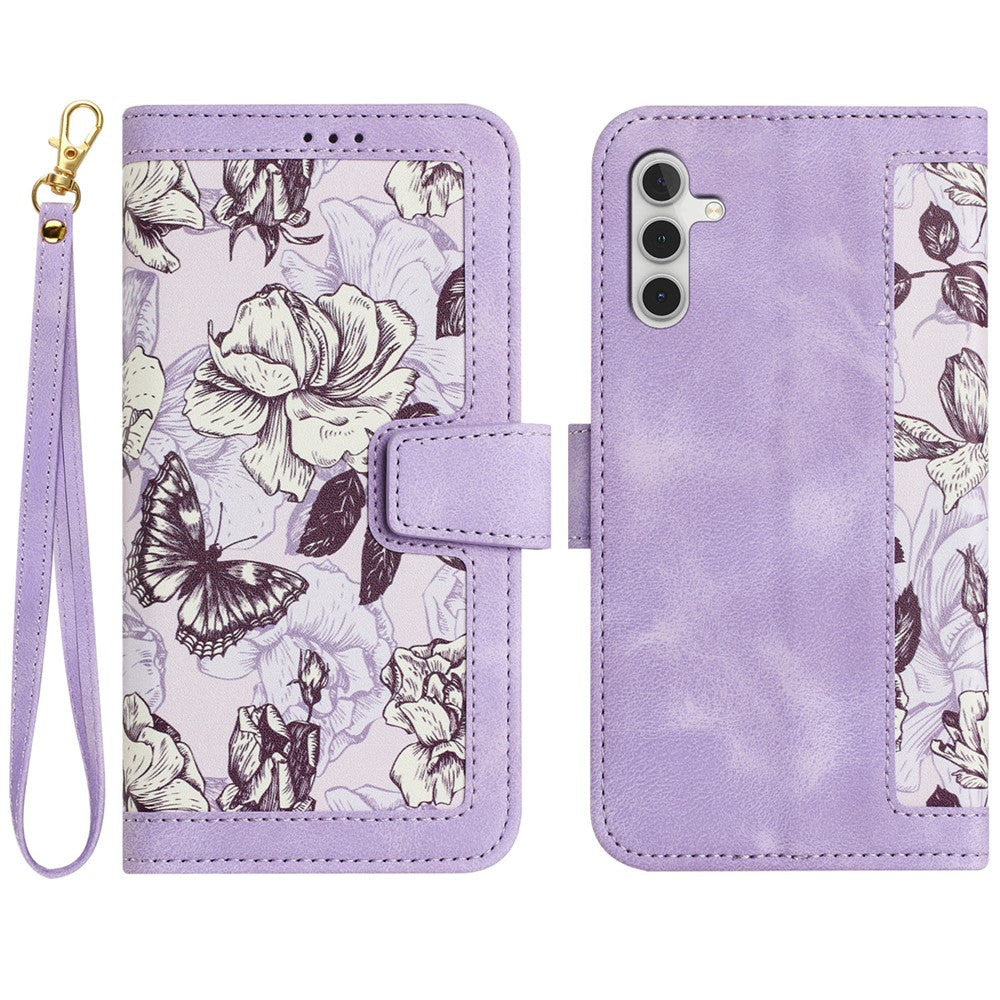 For Samsung Galaxy S26 / S26 Pro Case PU Leather Floral Phone Cover with Card Slots