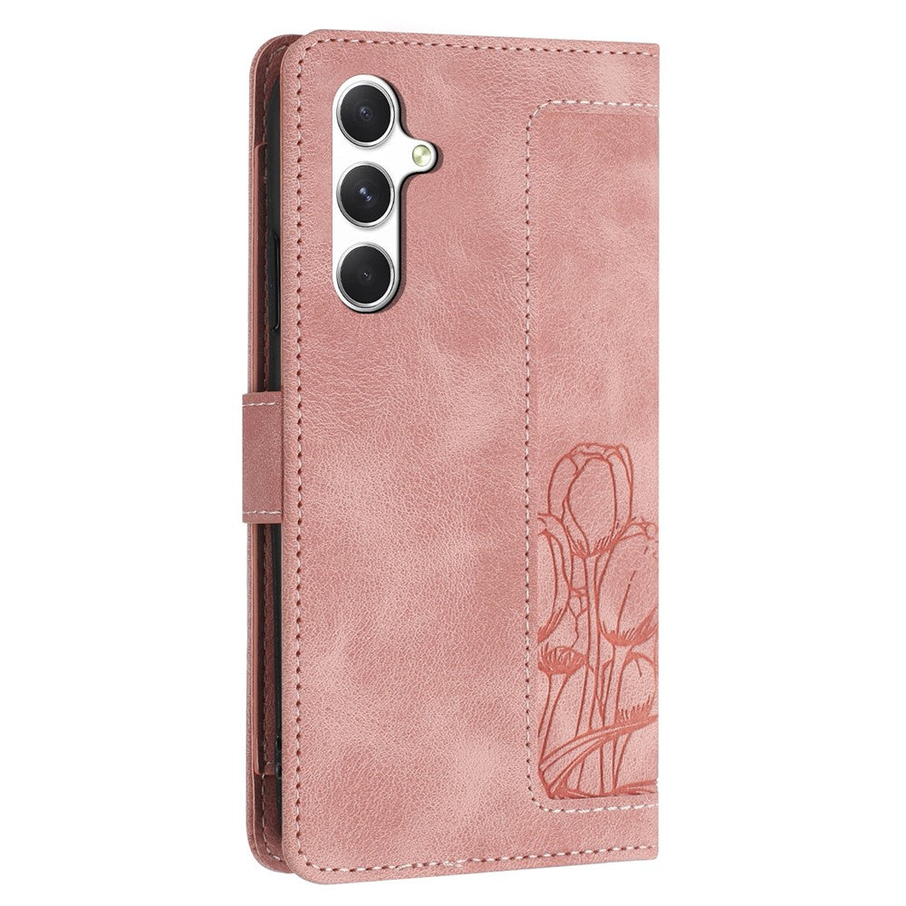 For Samsung Galaxy S26 / S26 Pro Case Tulip Leather Phone Cover with 5 Card Slots Wallet