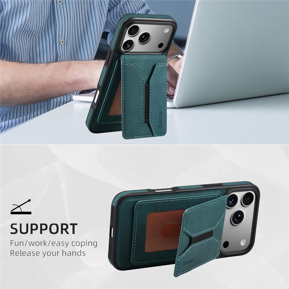DENIOR D17 For iPhone 17 Pro Case Compatible with MagSafe Card Bag Phone Cover