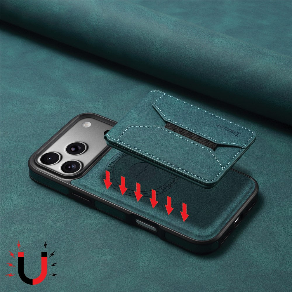 DENIOR D17 For iPhone 17 Pro Case Compatible with MagSafe Card Bag Phone Cover
