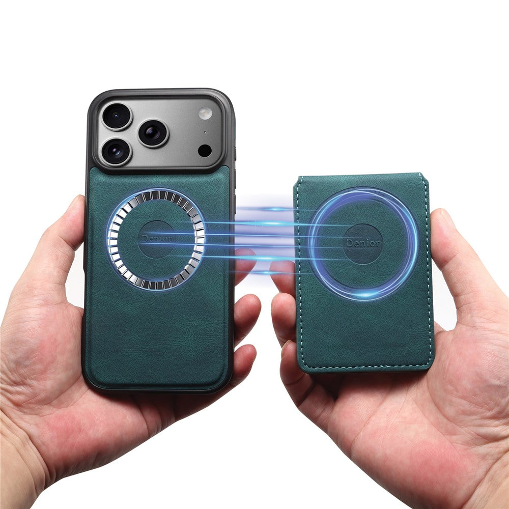 DENIOR D17 For iPhone 17 Pro Case Compatible with MagSafe Card Bag Phone Cover