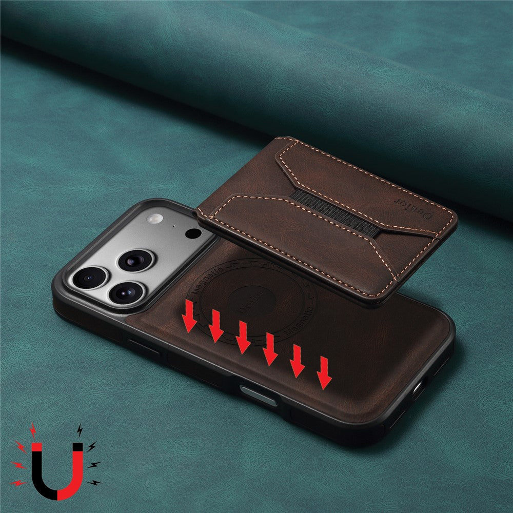 DENIOR D17 For iPhone 17 Pro Max Case Compatible with MagSafe Card Bag Phone Cover
