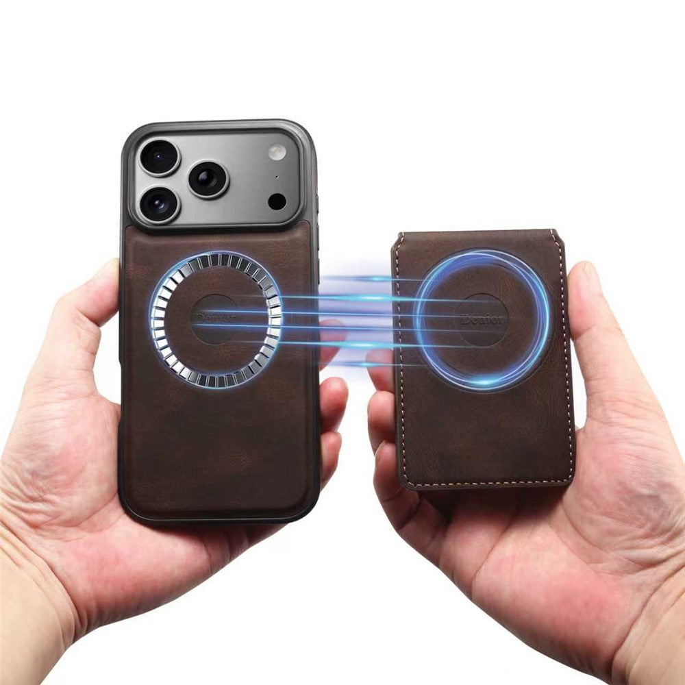 DENIOR D17 For iPhone 17 Pro Max Case Compatible with MagSafe Card Bag Phone Cover