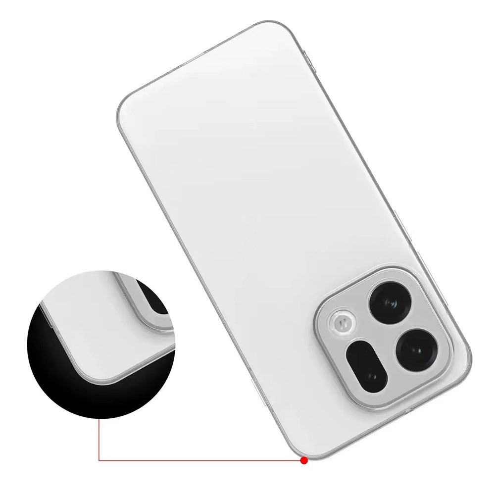 For Oppo Find X9 Pro 5G Back Cover Ultra Thin Flexible TPU Clear Phone Case