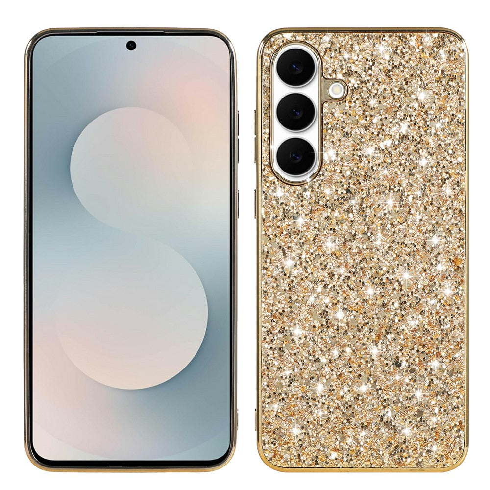 For Samsung Galaxy S25 FE Case TPU + PC Sparkling Glitter Phone Back Cover