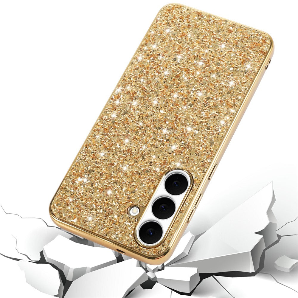 For Samsung Galaxy S25 FE Case TPU + PC Sparkling Glitter Phone Back Cover