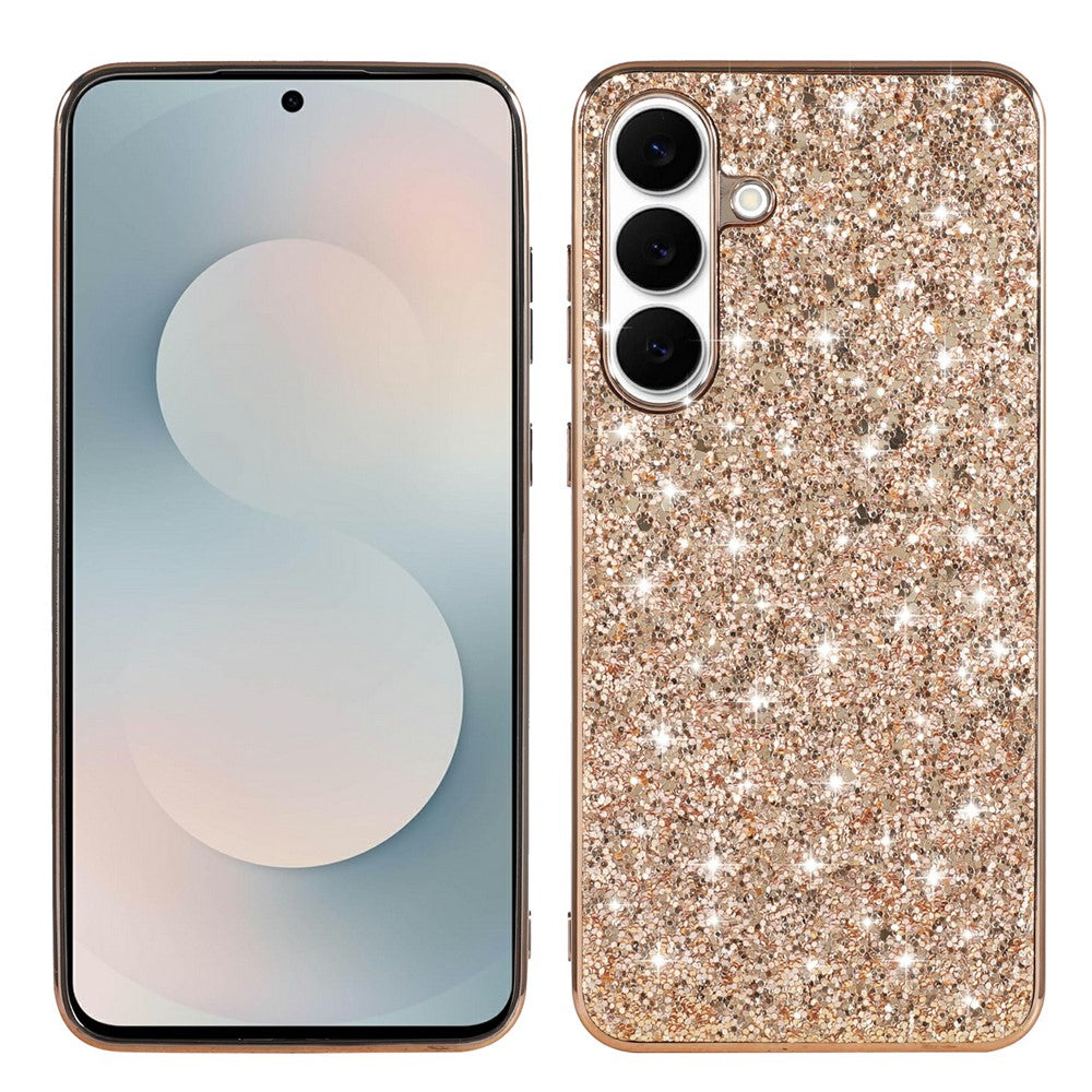 For Samsung Galaxy S25 FE Case TPU + PC Sparkling Glitter Phone Back Cover