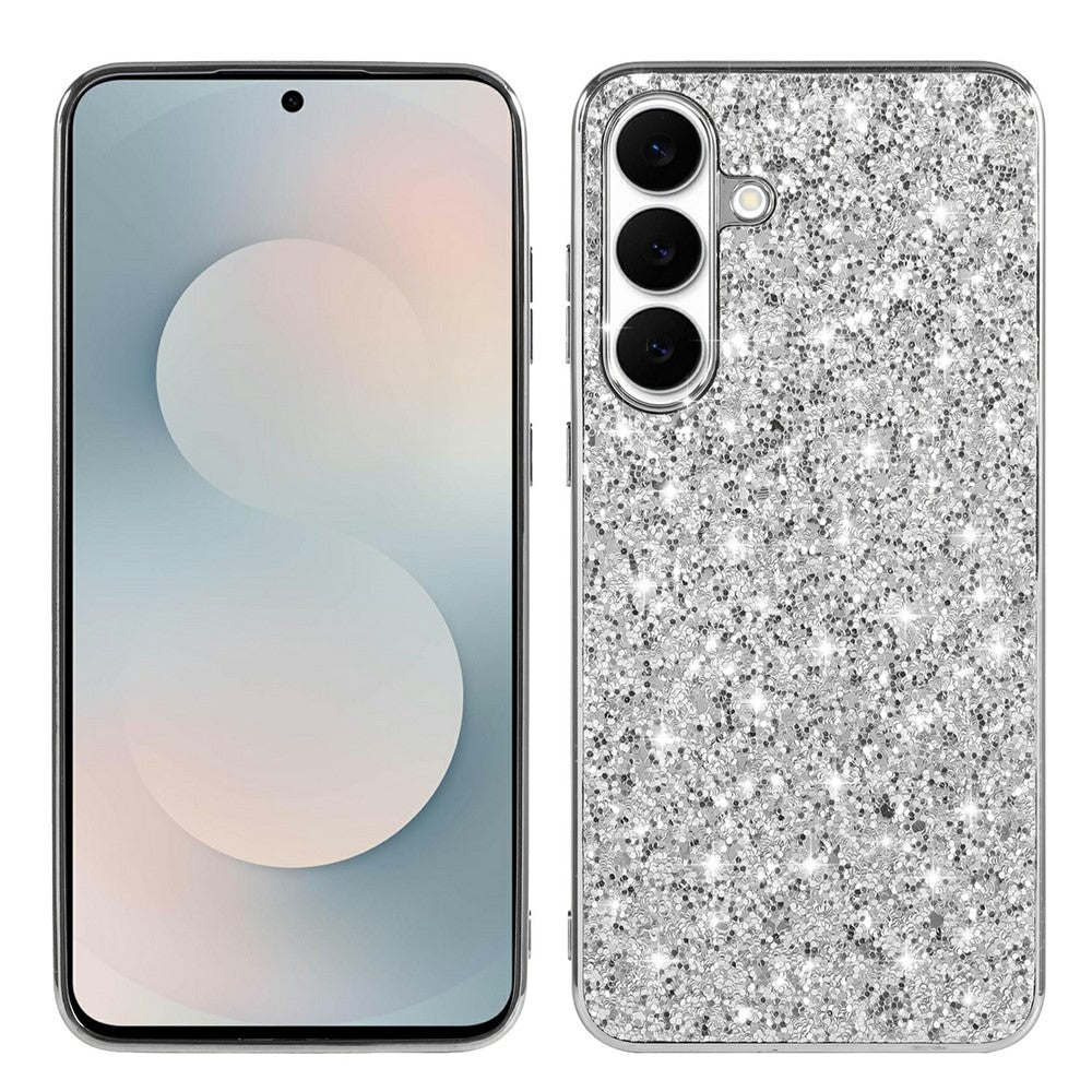 For Samsung Galaxy S25 FE Case TPU + PC Sparkling Glitter Phone Back Cover