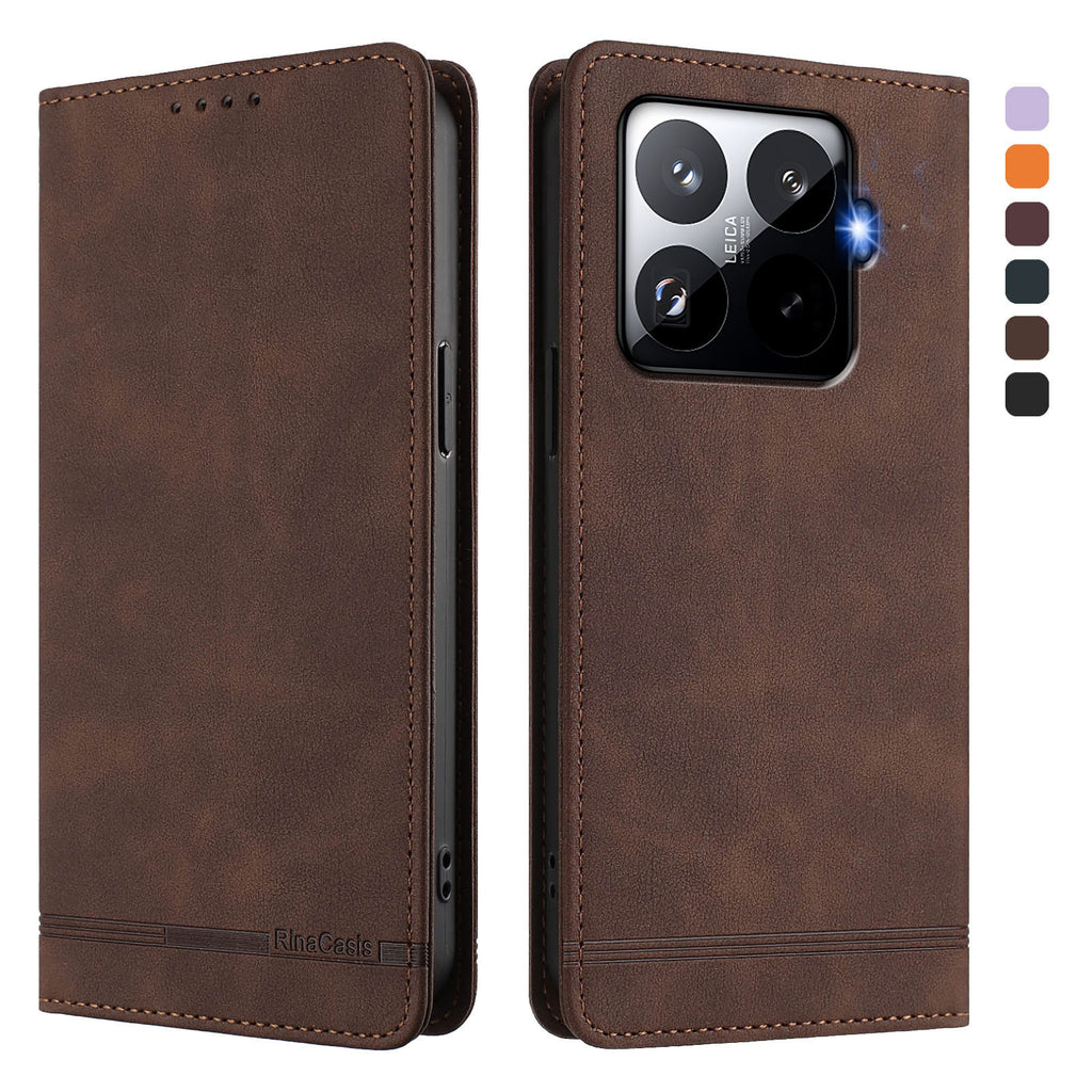For Xiaomi 15T Pro Case RINACASIS RC23 RFID Blocking Wallet Stand PU Leather Phone Cover