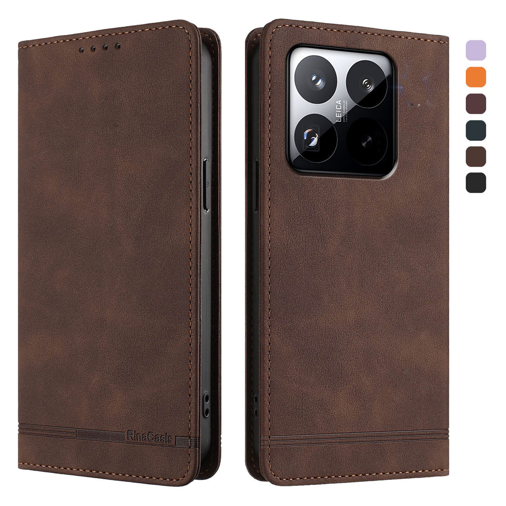 For Xiaomi 15T Case RINACASIS RC23 RFID Blocking Wallet Stand PU Leather Phone Cover