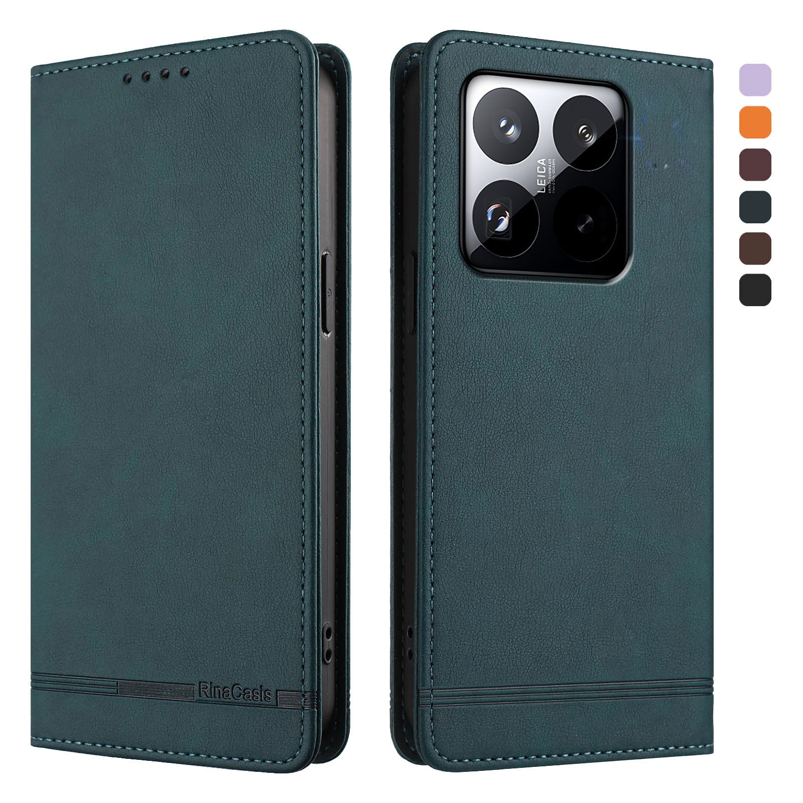 For Xiaomi 15T Case RINACASIS RC23 RFID Blocking Wallet Stand PU Leather Phone Cover