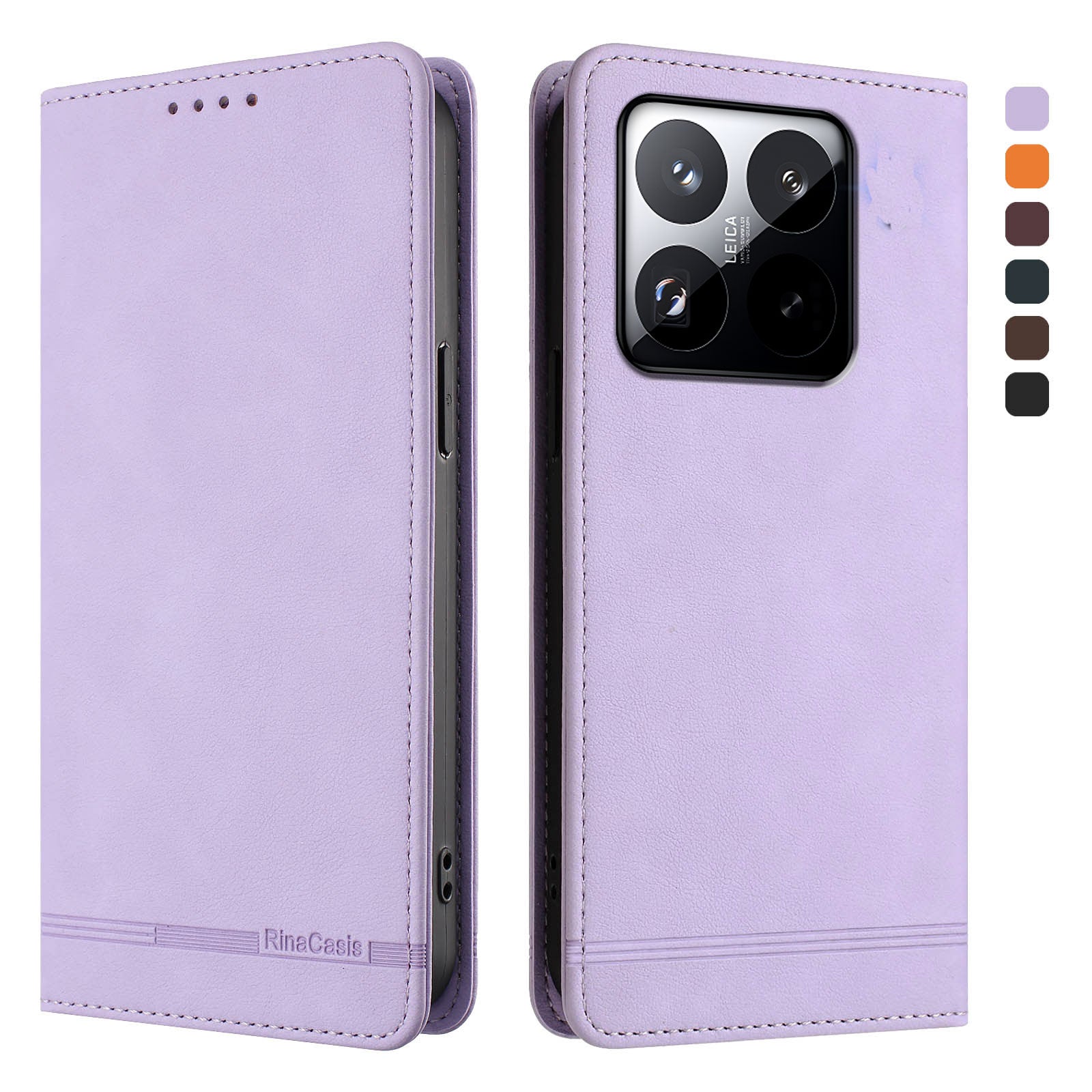 For Xiaomi 15T Case RINACASIS RC23 RFID Blocking Wallet Stand PU Leather Phone Cover