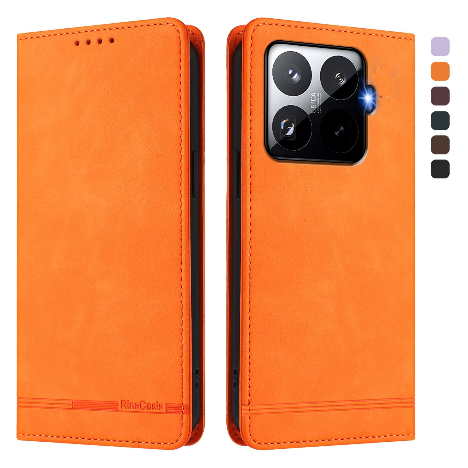 For Xiaomi 15T Case RINACASIS RC23 RFID Blocking Wallet Stand PU Leather Phone Cover