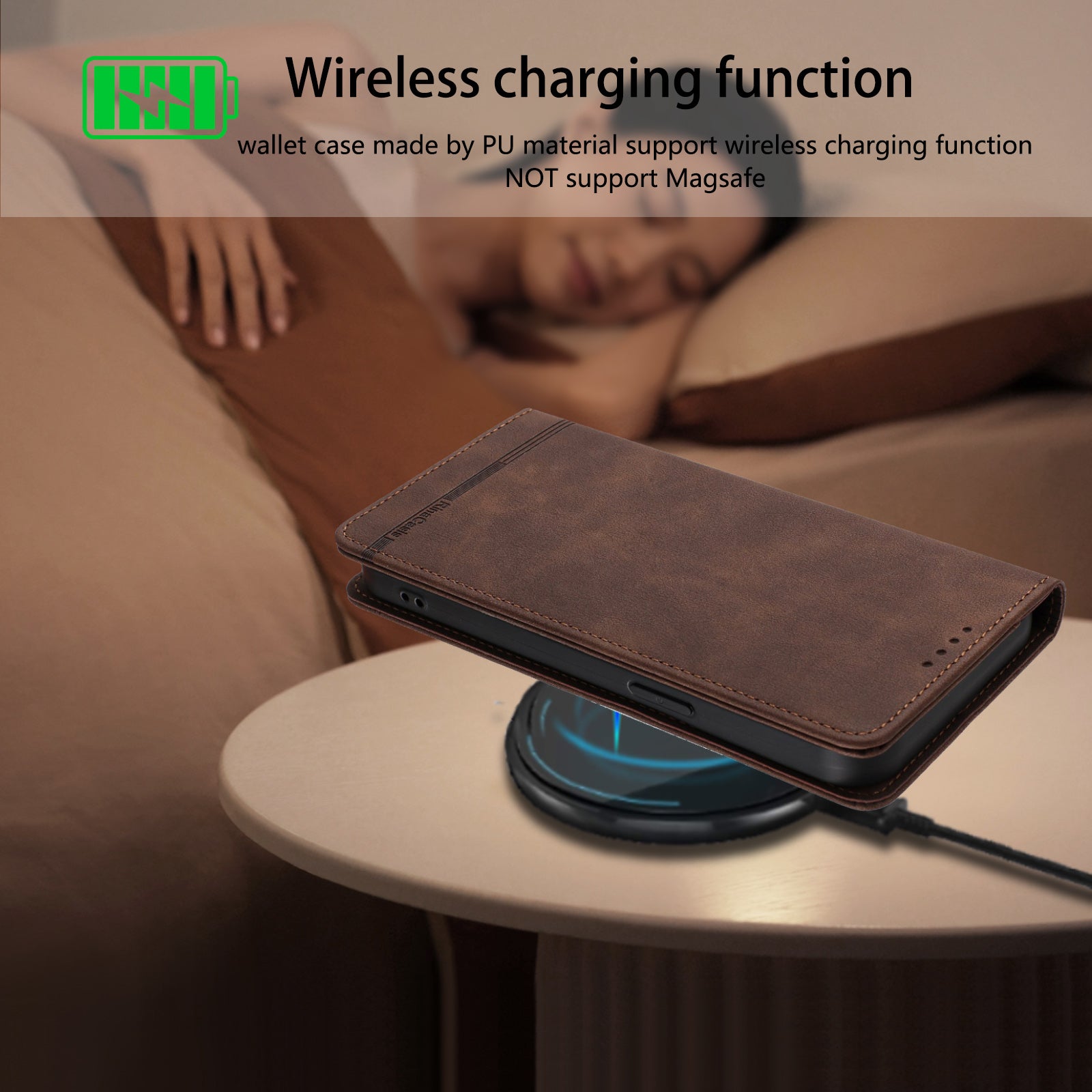 For iPhone 16 Case RINACASIS RC23 RFID Blocking Wallet Stand PU Leather Phone Cover