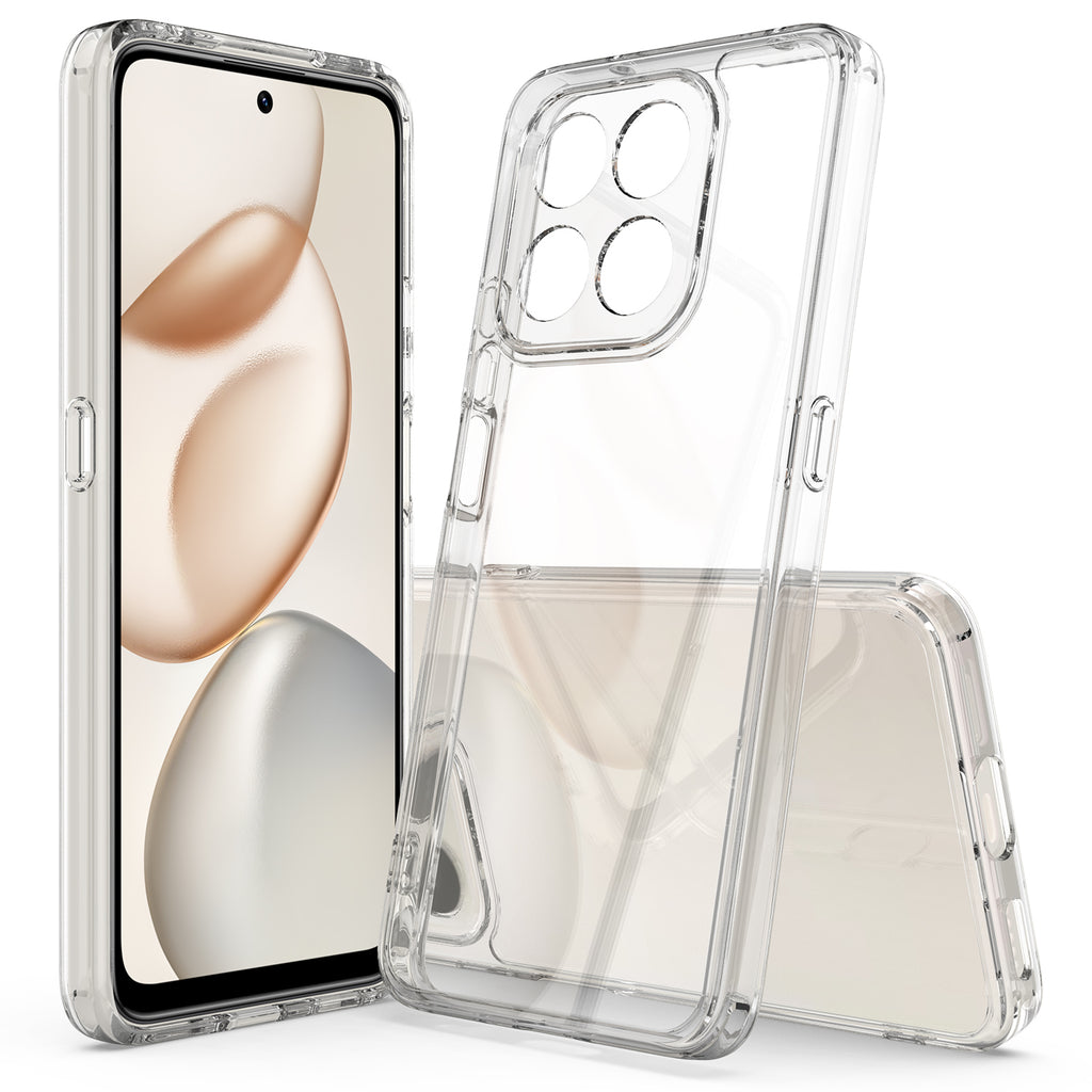 For Honor 400 Smart 5G / Honor X7d 4G / Honor X7d 5G / Honor 400 Smart 4G Clear Phone Case TPU+Acrylic Shockproof Phone Back Cover