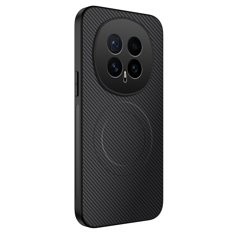 For Honor Magic8 5G Case Compatible with MagSafe WANLONFENG TQ Series Carbon Fiber Texture PC TPU Phone Cover