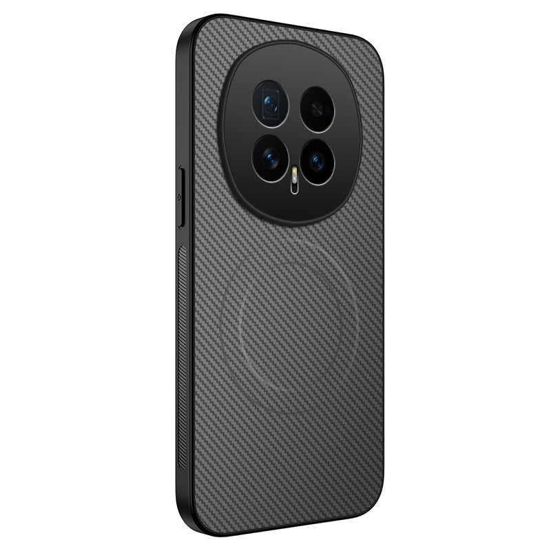 For Honor Magic8 5G Case Compatible with MagSafe WANLONFENG TQ Series Carbon Fiber Texture PC TPU Phone Cover