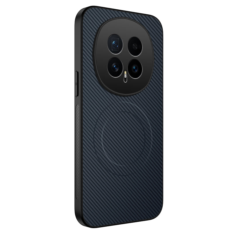 For Honor Magic8 5G Case Compatible with MagSafe WANLONFENG TQ Series Carbon Fiber Texture PC TPU Phone Cover