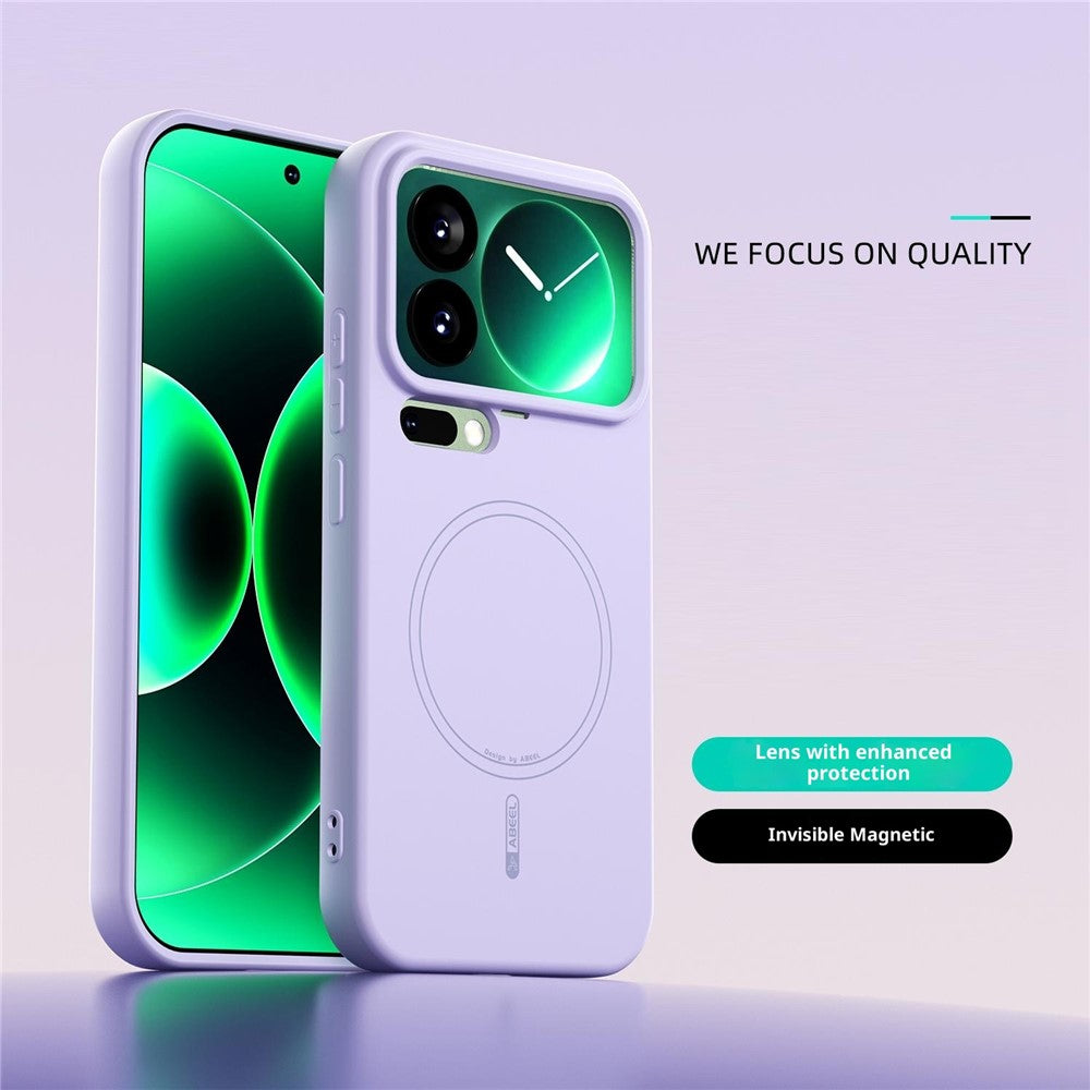 ABEEL For Xiaomi 17 Pro Case Compatible with MagSafe Skin Touch Liquid Silicone Phone Back Cover
