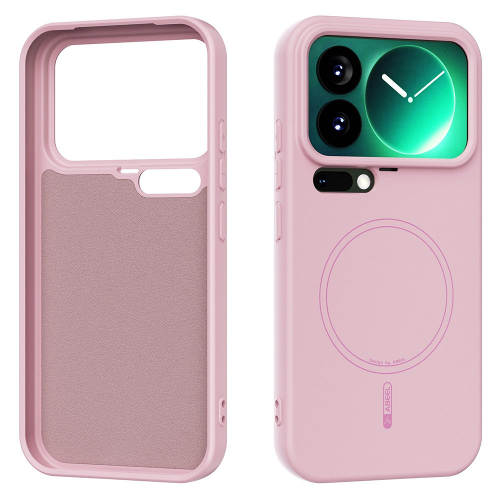 ABEEL For Xiaomi 17 Pro Case Compatible with MagSafe Skin Touch Liquid Silicone Phone Back Cover