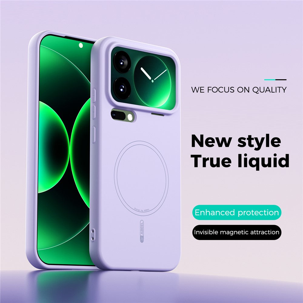 ABEEL For Xiaomi 17 Pro Max Case Compatible with MagSafe Skin Touch Liquid Silicone Phone Back Cover