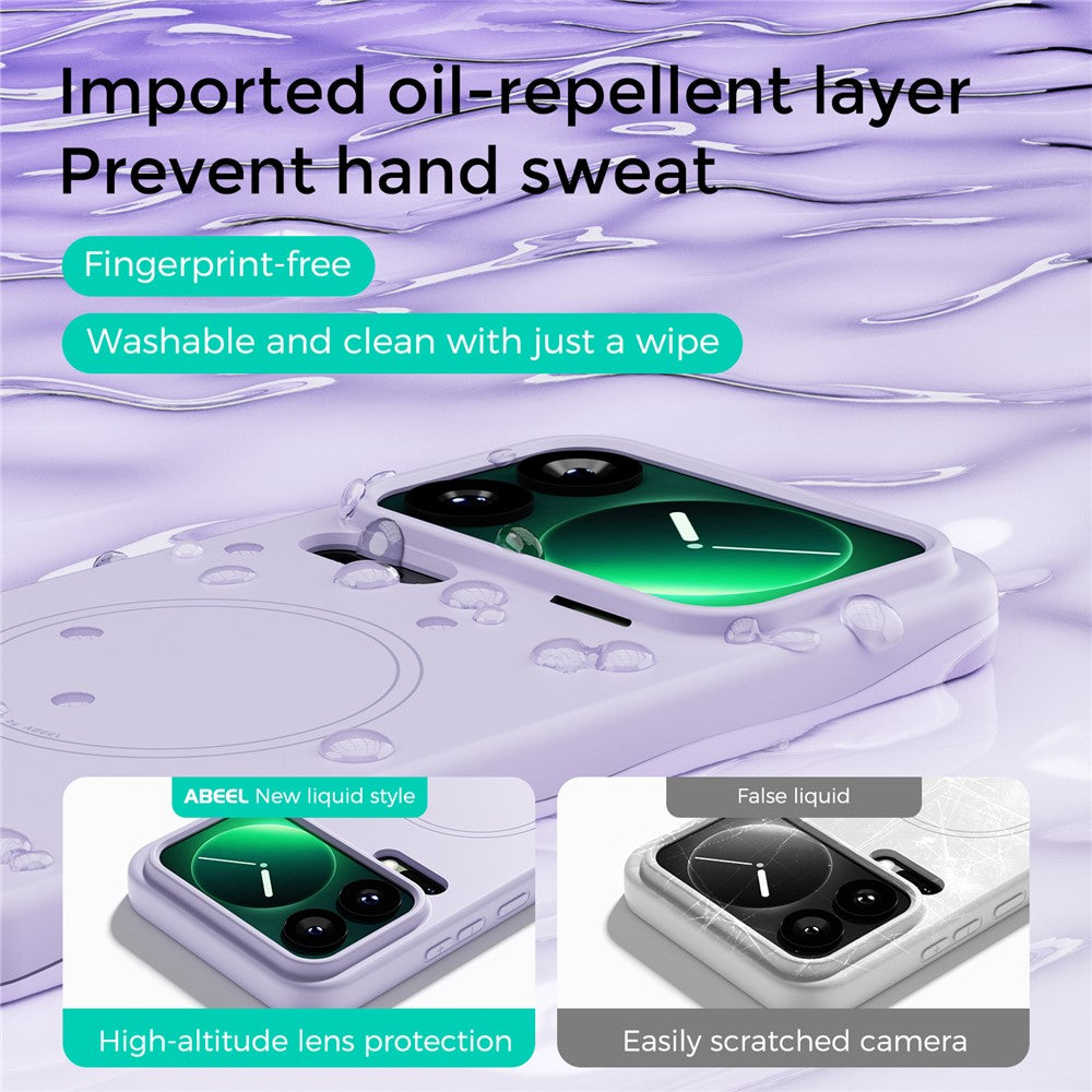 ABEEL For Xiaomi 17 Pro Max Case Compatible with MagSafe Skin Touch Liquid Silicone Phone Back Cover