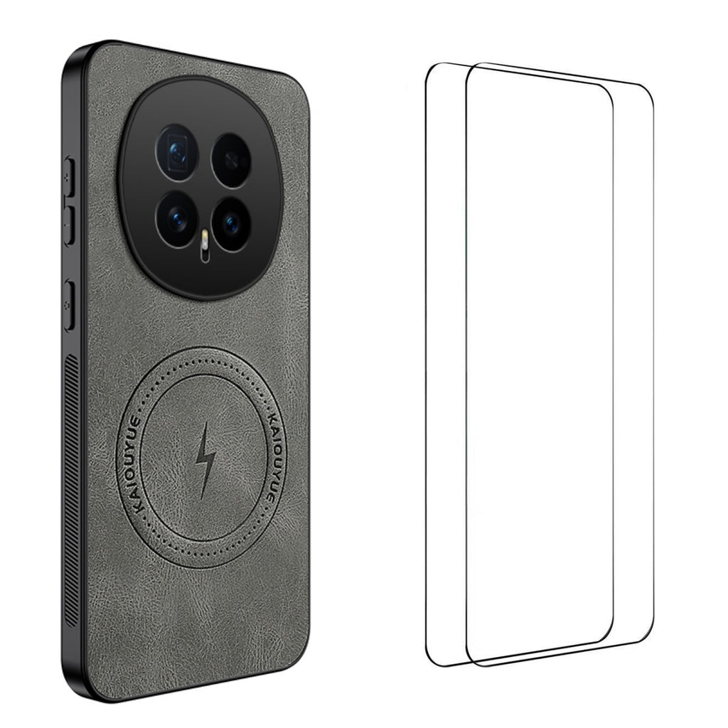 For Honor Magic8 5G Magnetic Case WANLONFENG SD Series PC TPU Phone Cover with 2Pcs Screen Film