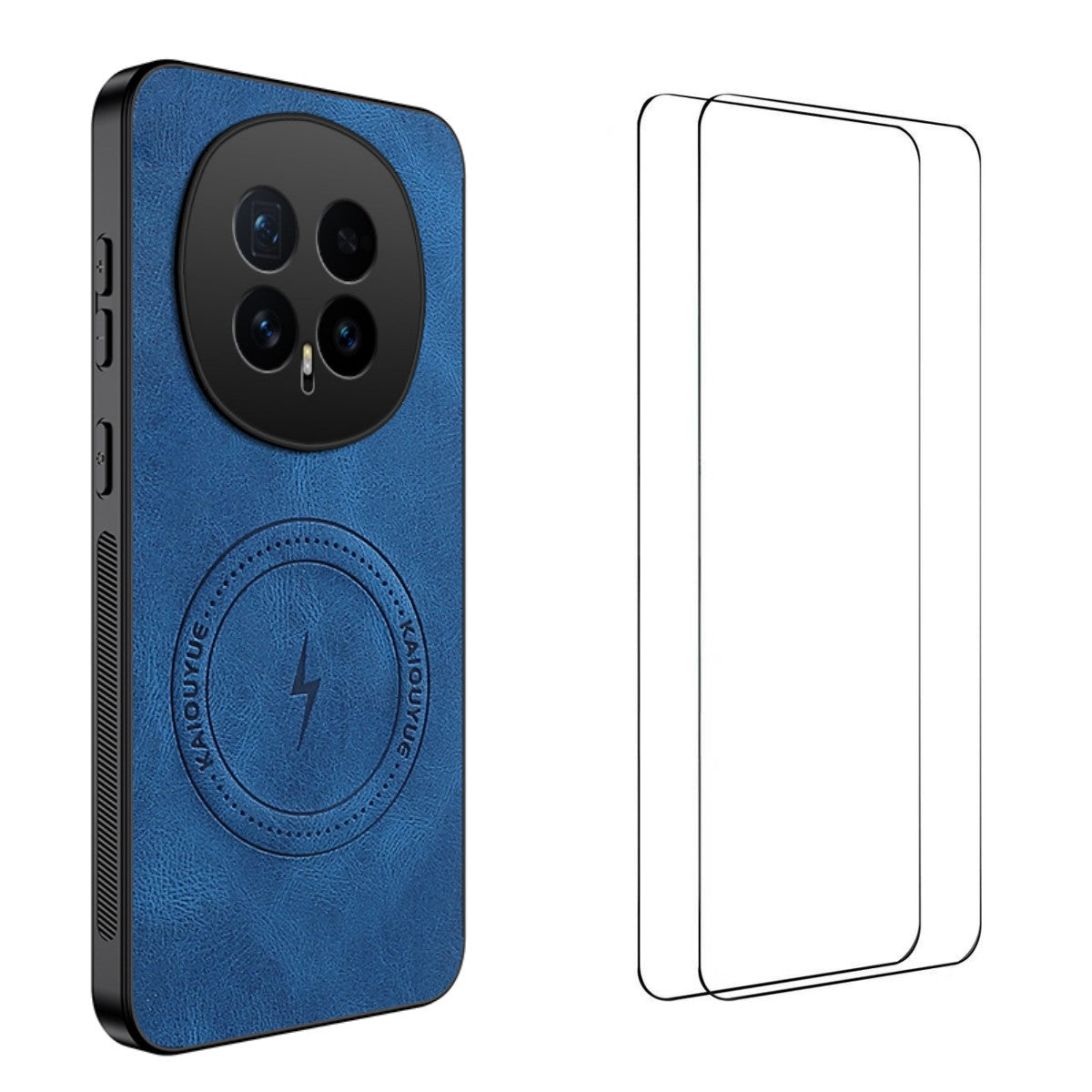 For Honor Magic8 5G Magnetic Case WANLONFENG SD Series PC TPU Phone Cover with 2Pcs Screen Film