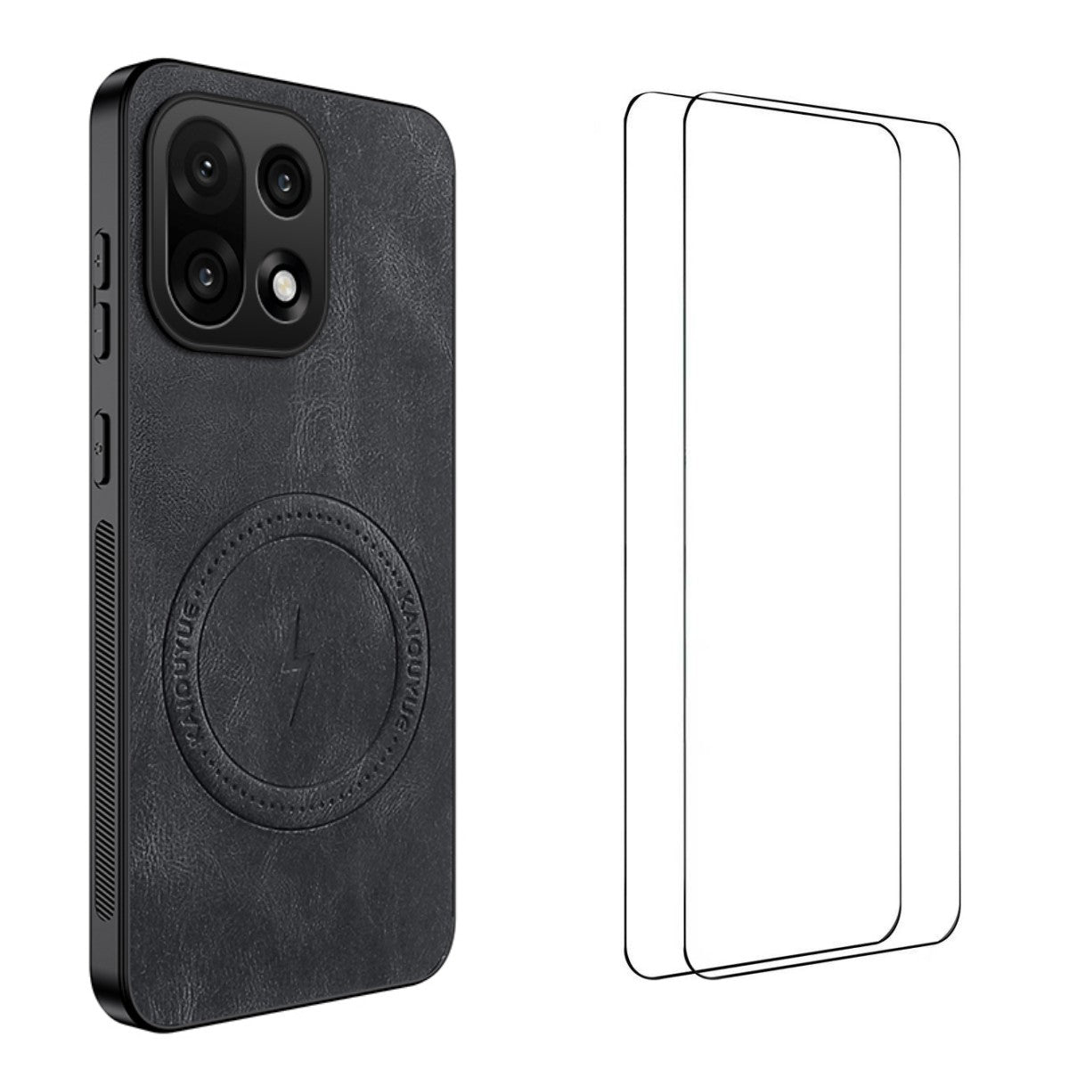 For OnePlus 15 5G Magnetic Case WANLONFENG SD Series PC TPU Phone Cover with 2Pcs Screen Film