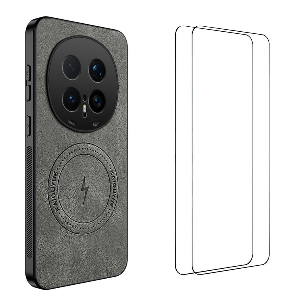 For Honor Magic8 Pro 5G Magnetic Case WANLONFENG SD Series PC TPU Phone Cover with 2Pcs Screen Film