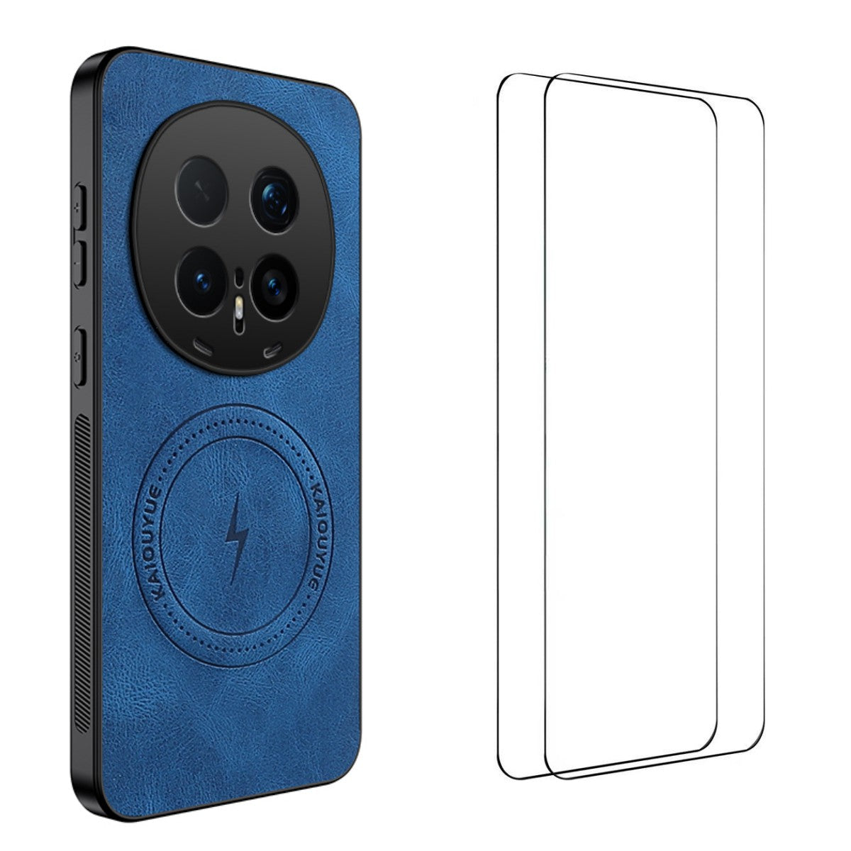 For Honor Magic8 Pro 5G Magnetic Case WANLONFENG SD Series PC TPU Phone Cover with 2Pcs Screen Film