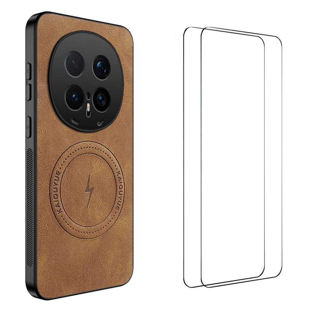 For Honor Magic8 Pro 5G Magnetic Case WANLONFENG SD Series PC TPU Phone Cover with 2Pcs Screen Film