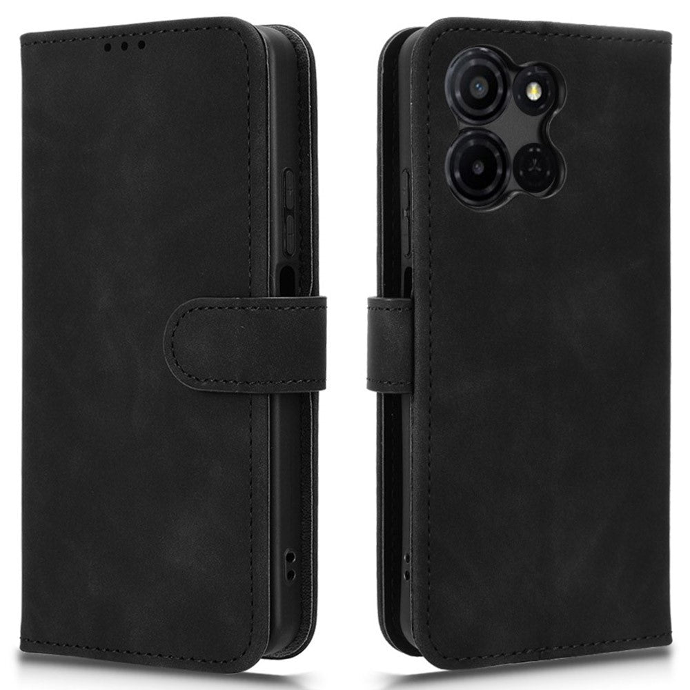 For TCL K33 5G Leather Case Skin Feel Anti Drop Wallet Flip Phone Cover