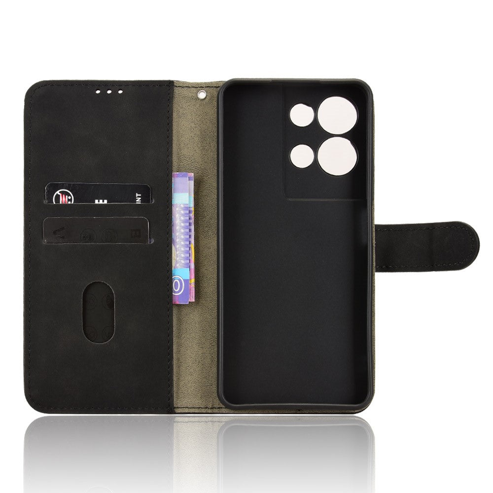 For TCL K33 5G Leather Case Skin Feel Anti Drop Wallet Flip Phone Cover