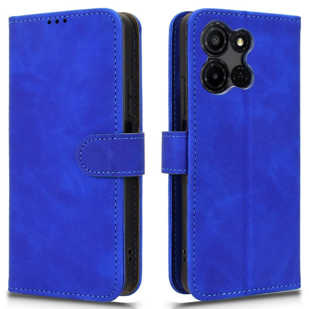 For TCL K33 5G Leather Case Skin Feel Anti Drop Wallet Flip Phone Cover