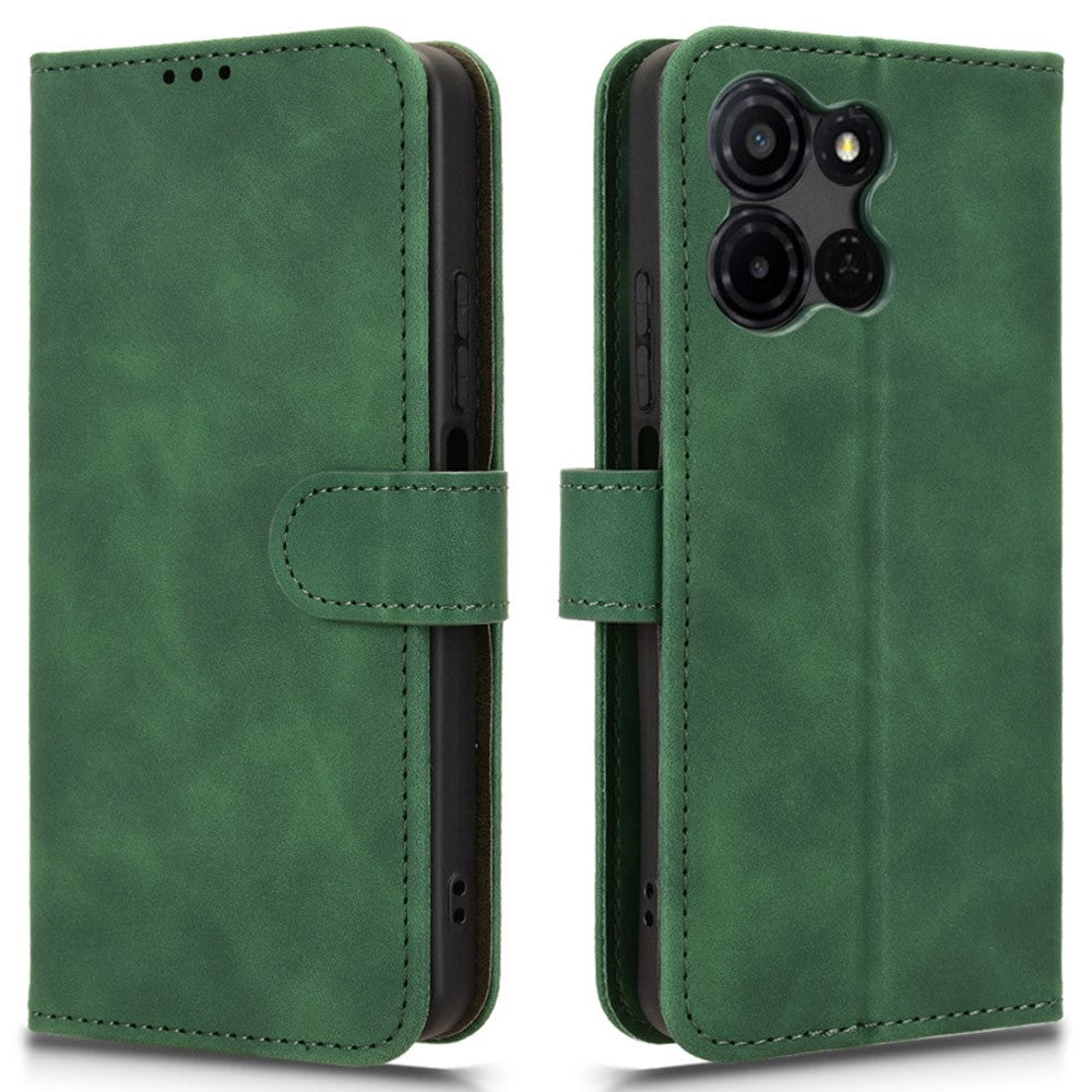 For TCL K33 5G Leather Case Skin Feel Anti Drop Wallet Flip Phone Cover