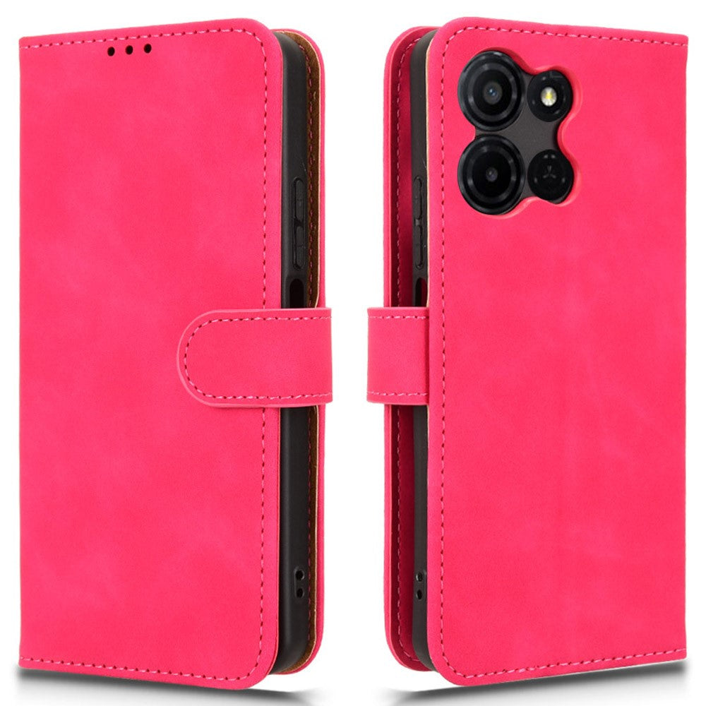 For TCL K33 5G Leather Case Skin Feel Anti Drop Wallet Flip Phone Cover