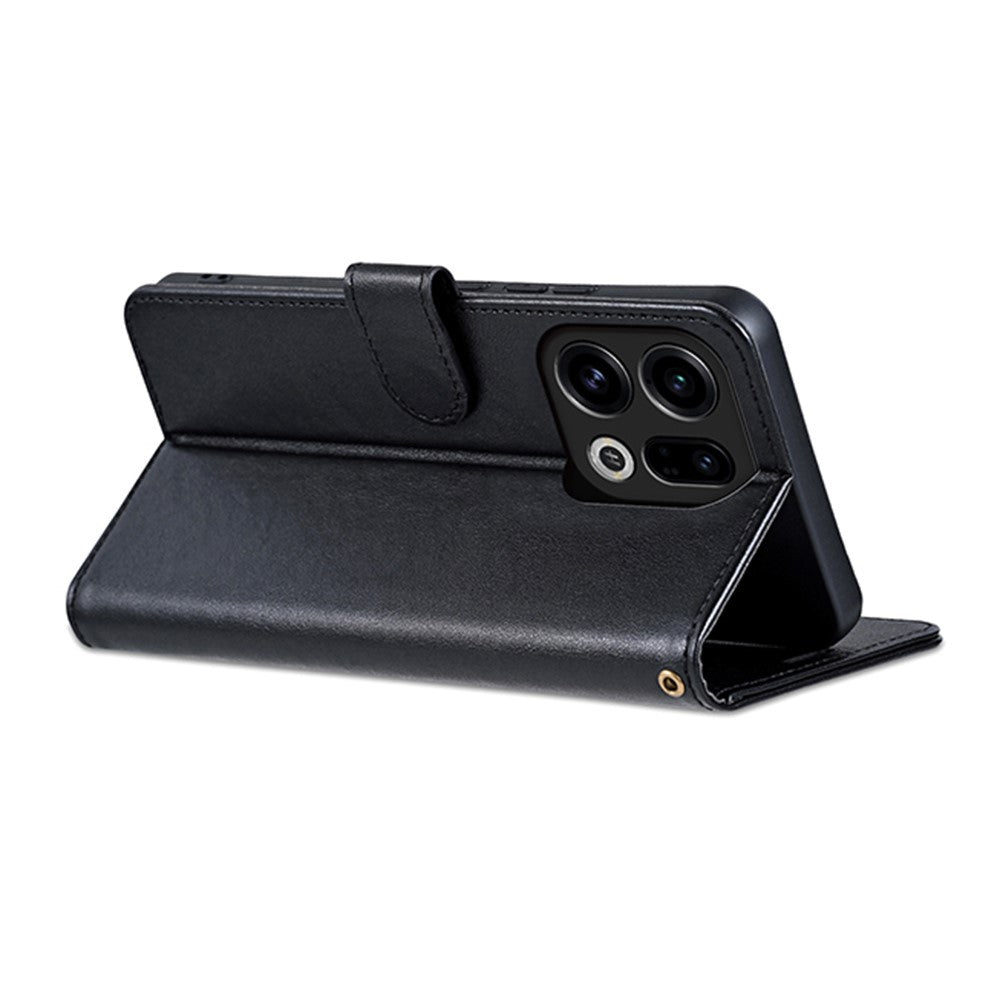AZNS For Oppo Find X9 5G Case Anti-Scratch PU Leather Stand Wallet Phone Cover