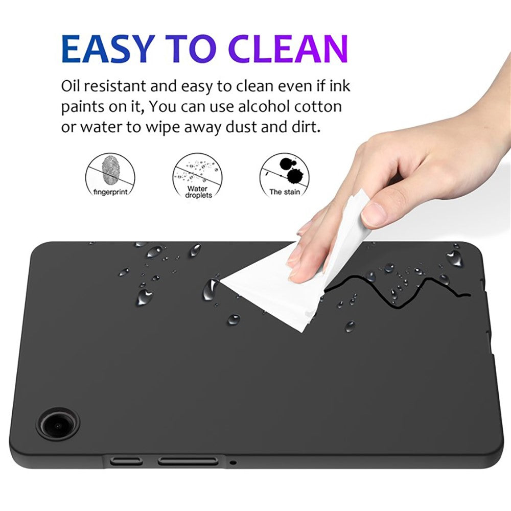 For Samsung Galaxy Tab A9 Case Liquid Silicone Anti-Scratch Tablet Cover