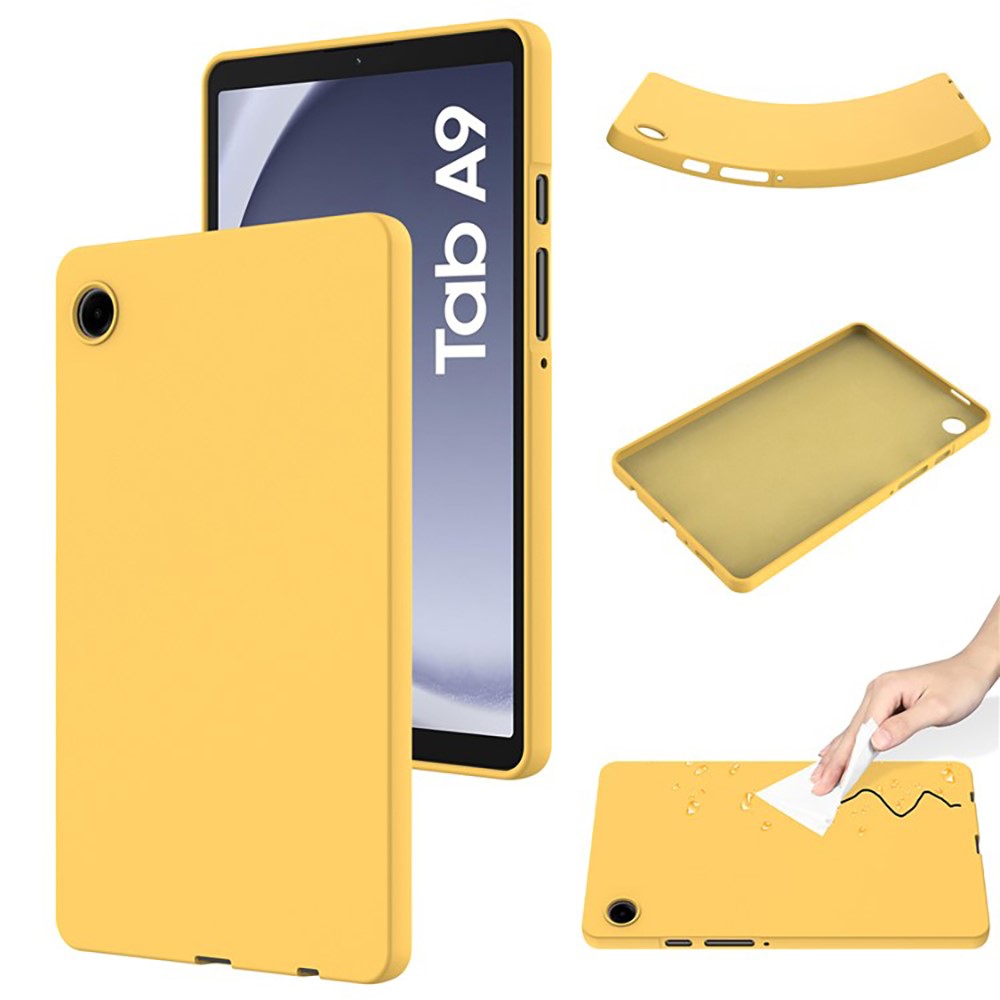 For Samsung Galaxy Tab A9 Case Liquid Silicone Anti-Scratch Tablet Cover