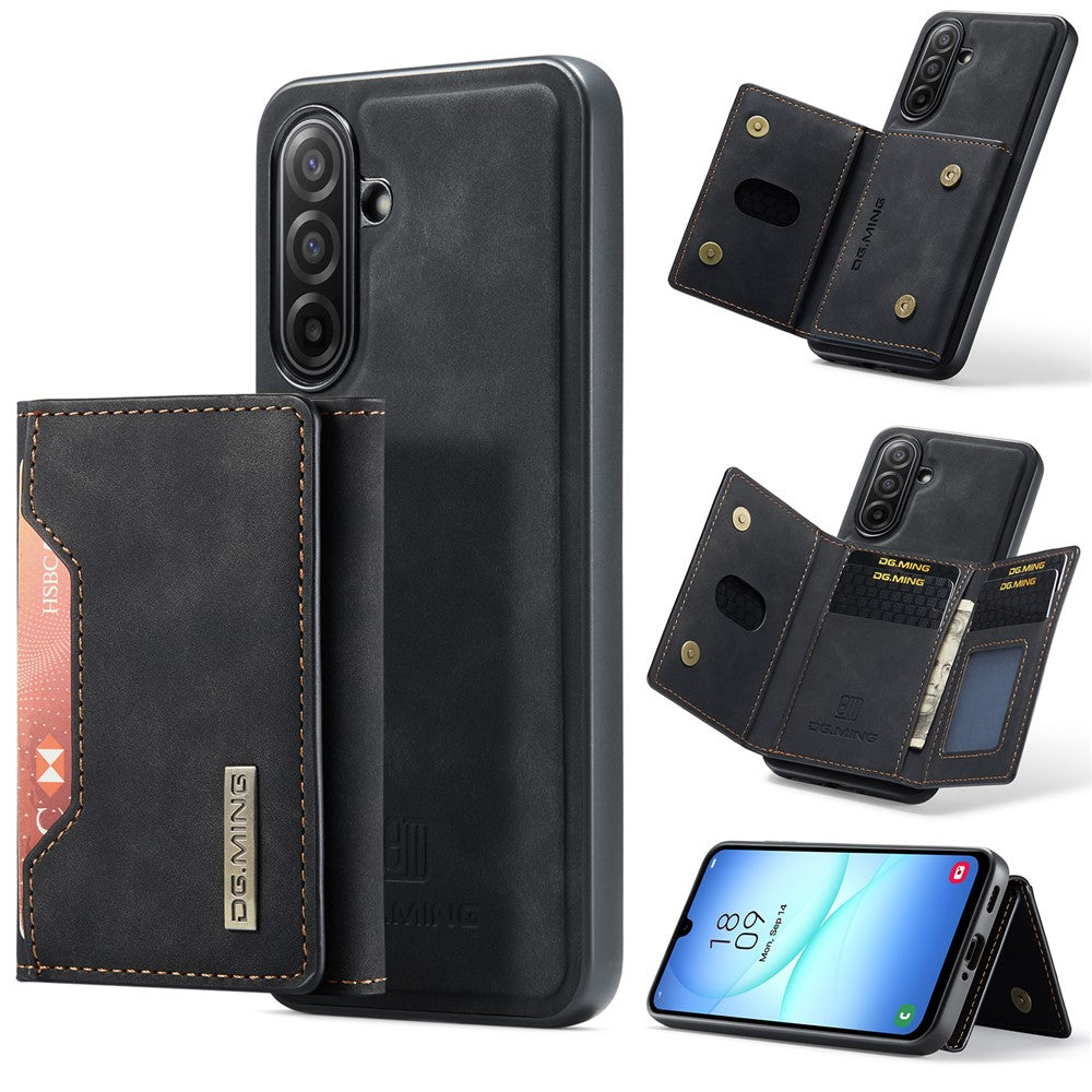 DG.MING M2 Series for Samsung Galaxy A17 5G  /  4G Case PU + PC + TPU Phone Cover Detachable Wallet