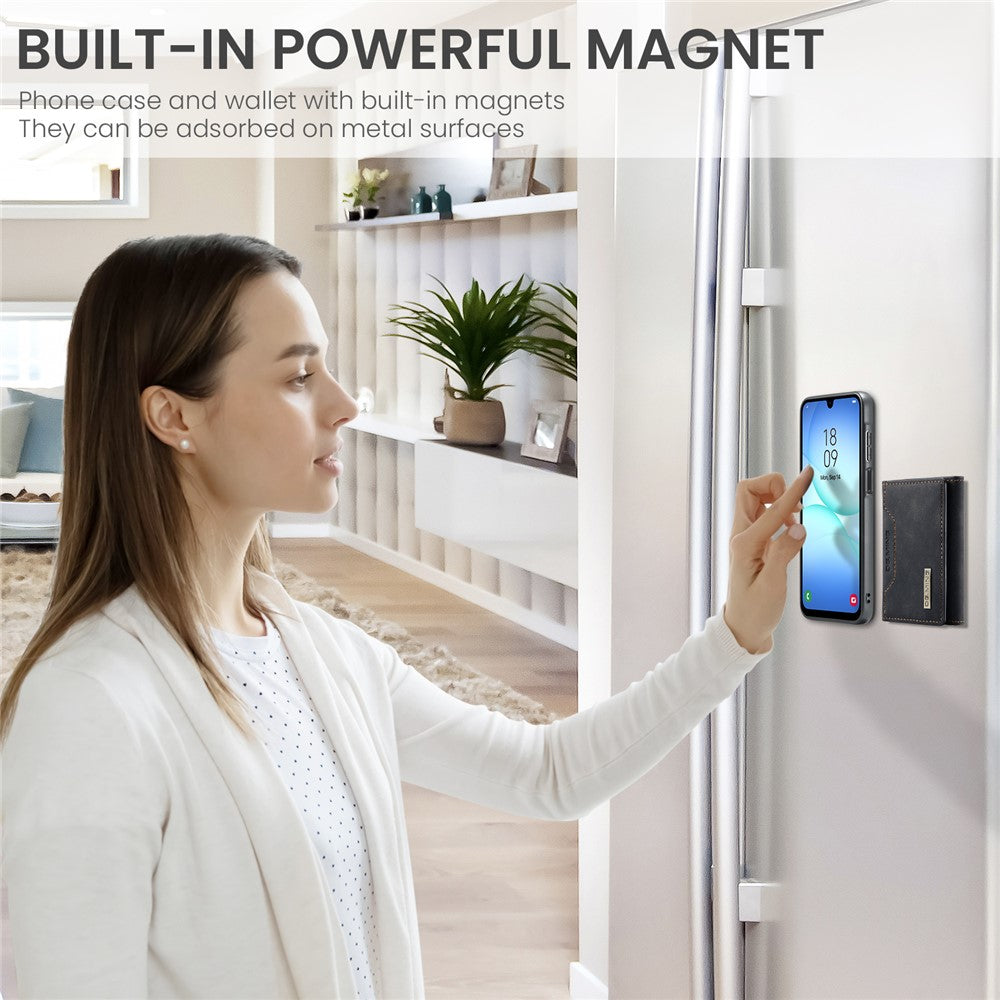 DG.MING M2 Series for Samsung Galaxy A17 5G  /  4G Case PU + PC + TPU Phone Cover Detachable Wallet