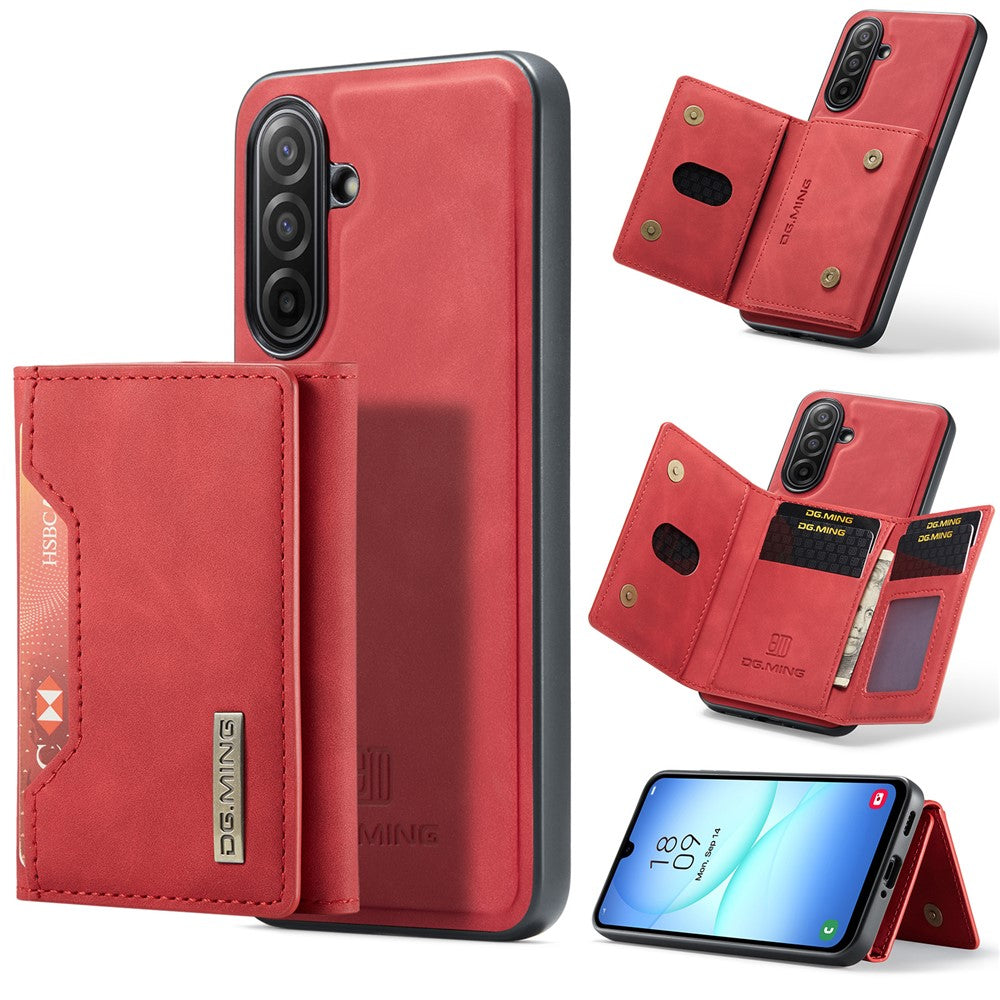 DG.MING M2 Series for Samsung Galaxy A17 5G  /  4G Case PU + PC + TPU Phone Cover Detachable Wallet