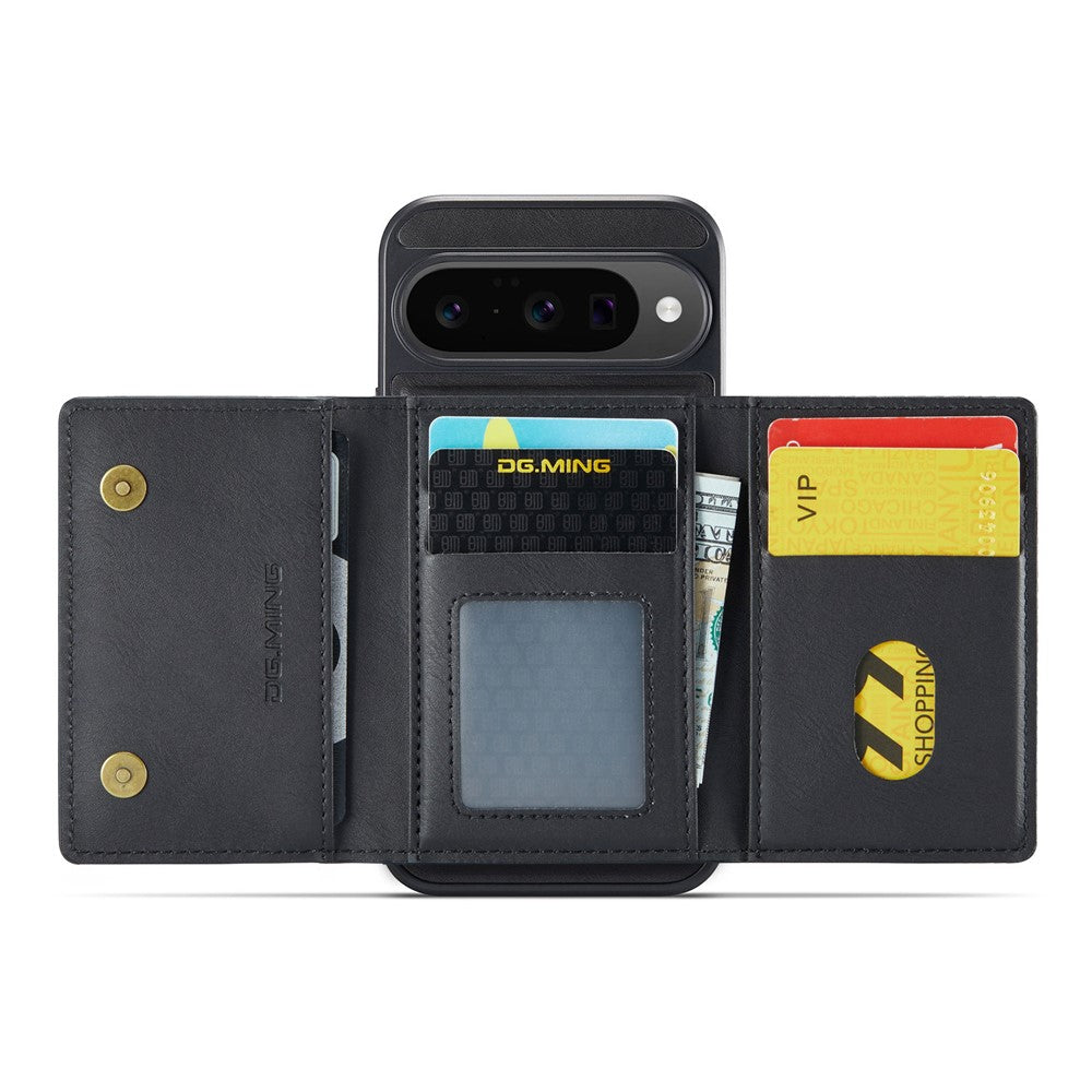 DG.MING M5 Series For Google Pixel 10  /  10 Pro Case Detachable Magnetic Leather Phone Cover with Card Slots
